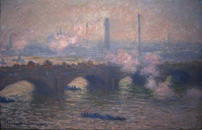 Claude Monet Waterloo Bridge, Gray Day oil painting picture